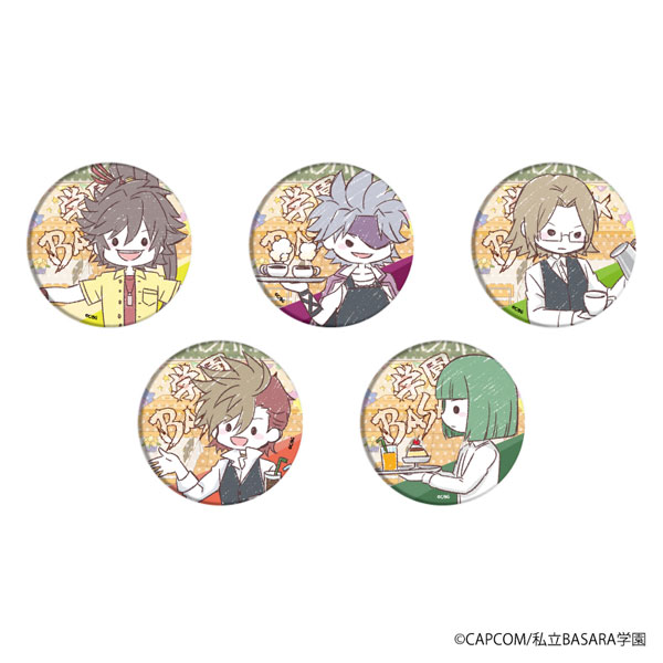 缶バッジ「学園BASARA」16/カフェver. グラフアート 5個入りBOX[A3]《在庫切れ》