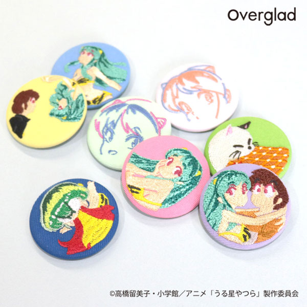 うる星やつら トレーディング刺繍缶バッジ 8個入りBOX[Overglad