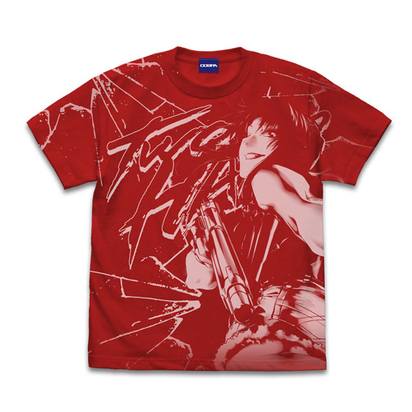 ブラック・ラグーン レヴィ オールプリントTシャツ/RED-M[コスパ]《０２月予約》