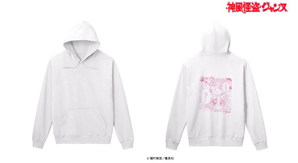 神風怪盗ジャンヌ 稚空 「まろんは軽いな 羽根がはえてるみたいだ」 バックプリントパーカー レディース XL[アルマビアンカ]《在庫切れ》