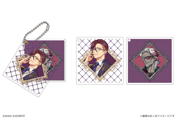 夢職人と忘れじの黒い妖精 アクリルスライドキーホルダー Vol.2 08 リッシュ＆チェル[カナリア]《在庫切れ》