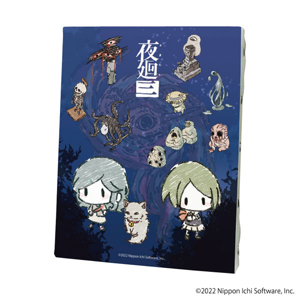 キャンバスアート「夜廻三」01/全員集合(グラフアートイラスト)[A3