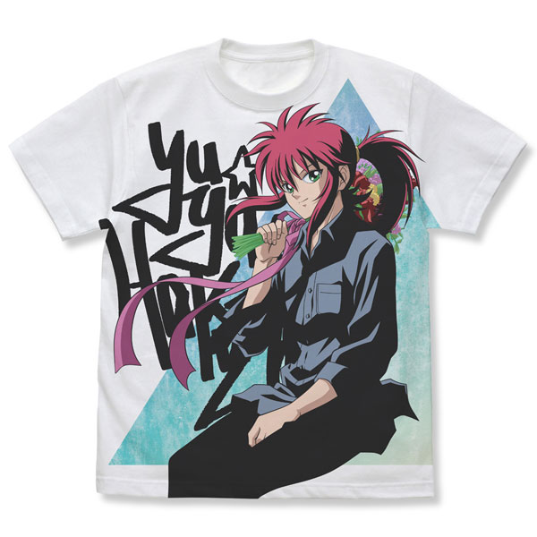 幽☆遊☆白書 描き下ろし 蔵馬 フルグラフィックTシャツ 花束Ver./WHITE-M（再販）[コスパ]《０９月予約》