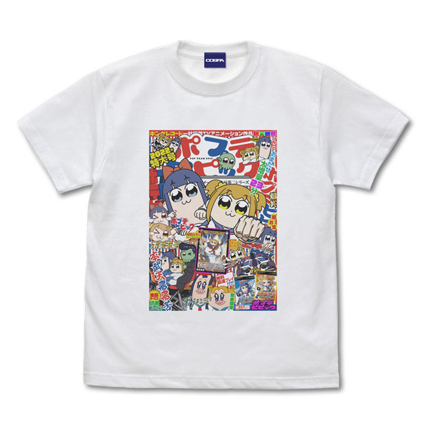 ポプテピピック 週刊ポプテピピック フルカラーTシャツ/WHITE-XL（再販）[コスパ]《０１月予約》
