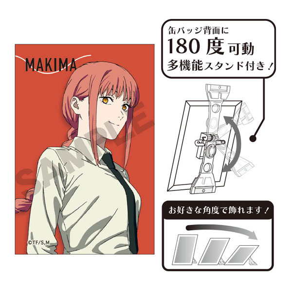 チェンソーマン マキマ 缶バッジ ポイント】メモリーズスクエア缶