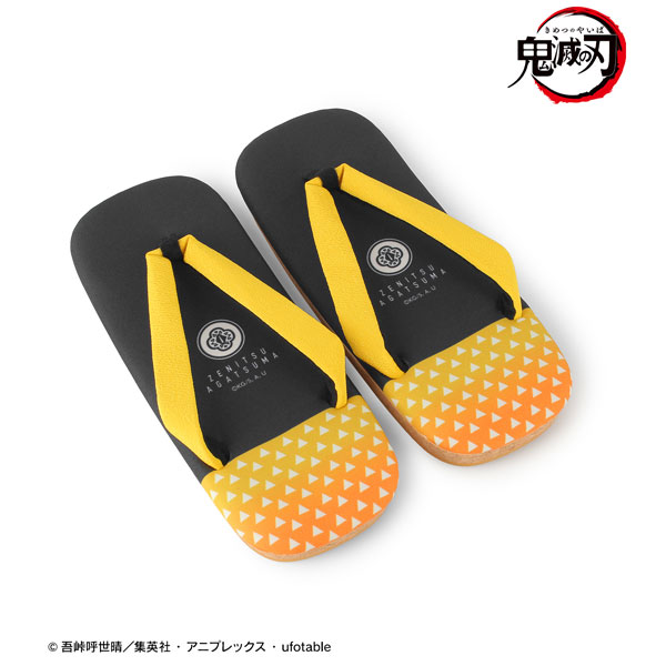 アニメ「鬼滅の刃」 我妻善逸 雪駄サンダル ユニセックス L(26-26.5cm)[アルマビアンカ]《在庫切れ》