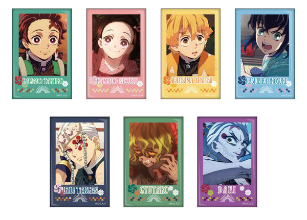 鬼滅の刃 スクエア缶バッジ 遊郭編 7個入りBOX[ツインクル]《在庫切れ》