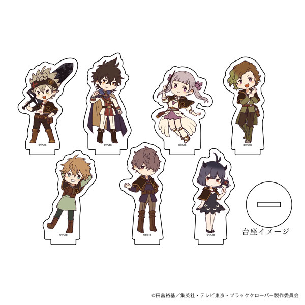 アクリルぷちスタンド「ブラッククローバー」07/(レトロアートイラスト) 7個入りBOX[A3]《在庫切れ》