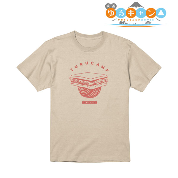 映画『ゆるキャン△』 大垣千明 モチーフ柄 Tシャツ メンズ XL[アルマビアンカ]《在庫切れ》