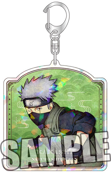 NARUTO はたけカカシ サンリオ アクリルキーホルダー ホログラム缶バッジ NARUTO-ナルト- 疾風伝 ホログラムアクリルキーホルダー「はたけカカシ