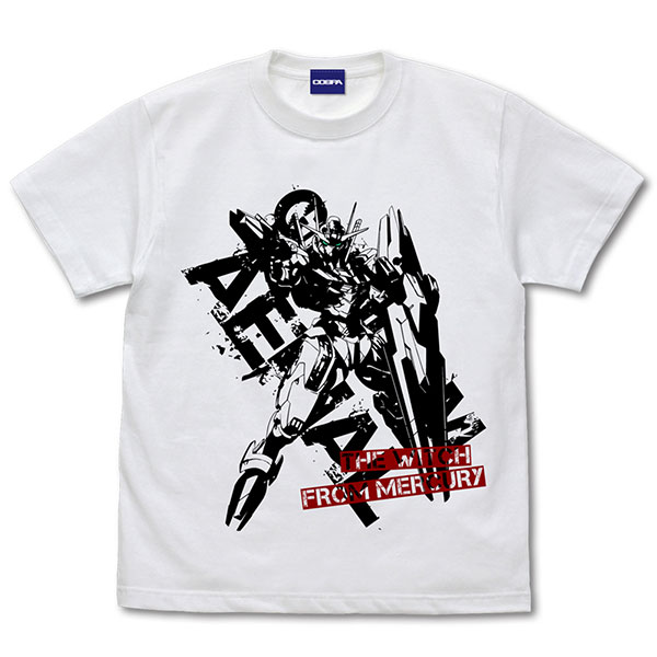 機動戦士ガンダム 水星の魔女 ガンダム・エアリアル Tシャツ/WHITE-XL[コスパ]