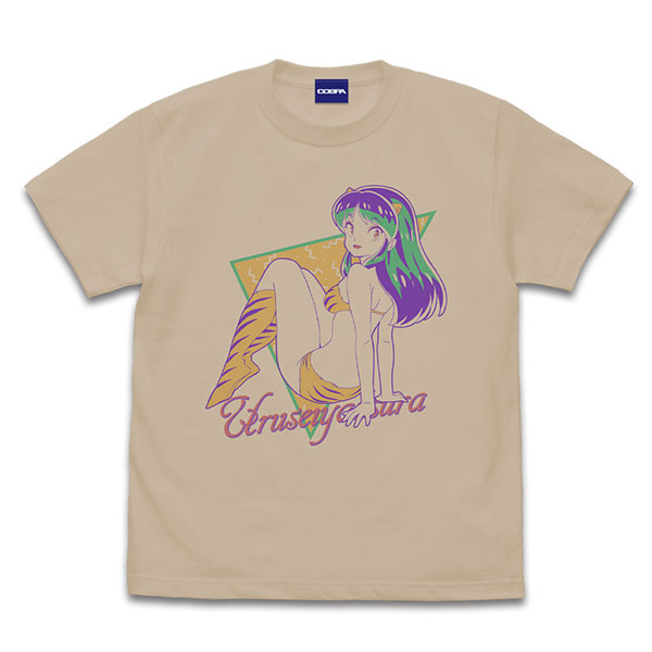うる星やつら ラム レトロポップ Tシャツ/LIGHT BEIGE-M[コスパ]