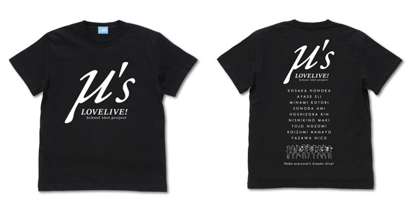 ラブライブ！ μ’s Tシャツ/BLACK-S[コスパ]