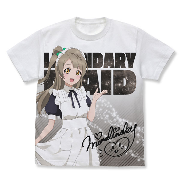 コスパ・デポ限定 ラブライブ！ 描き下ろし ミナリンスキー フルグラフィックTシャツ/WHITE-S[コスパ]