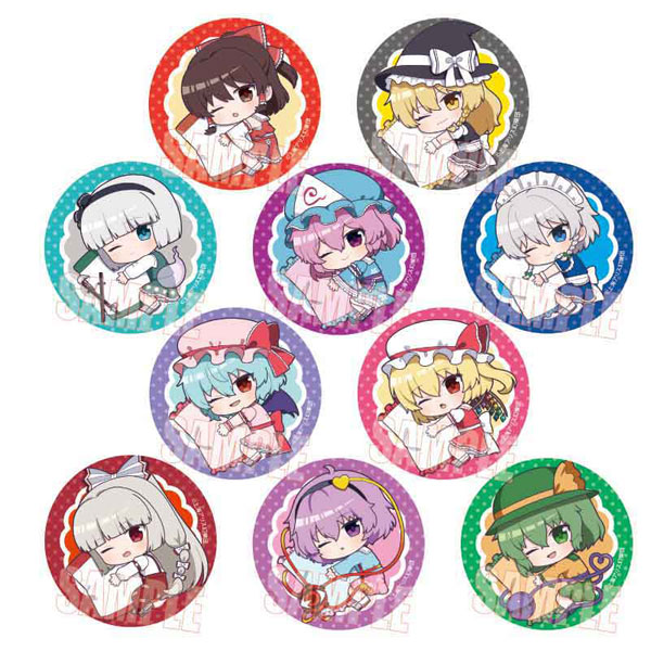 トレーディング缶バッジ 東方Project ぎゅぎゅっと おやすみver. 10個