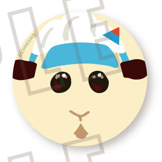 PUI PUI モルカー フェイス缶バッジ 教習アビー[ACOS]《在庫切れ》