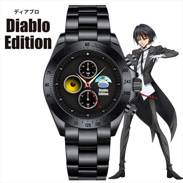 【未使用品】転スラ 紅蓮の絆 クロノグラフ 腕時計　シルエットリムル 特典】「劇場版 転生したらスライムだった件 紅蓮の絆編」 クロノ