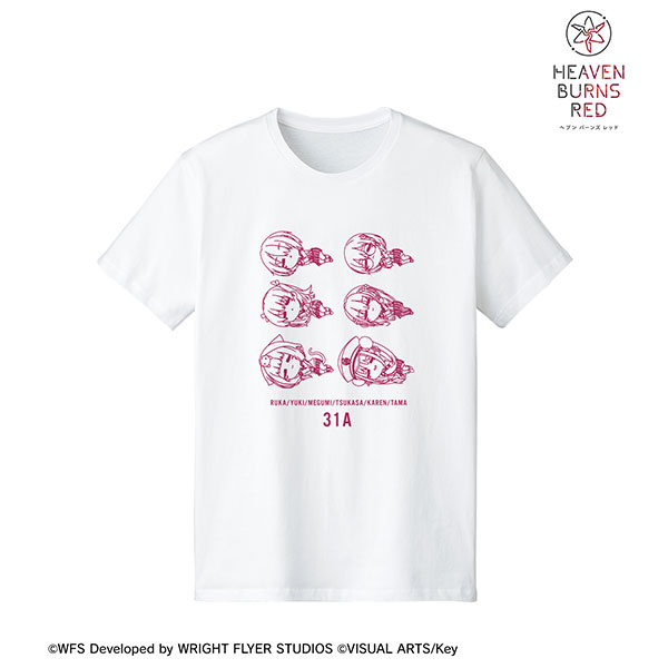 Tシャツ　[単品] 集合 フルグラフィックTシャツ ホワイト メンズLサイズ 「コミックス ヘブンバーンズレッド コミックアンソロジー アニメイト限定セット」 同梱特典 ヘブンバーンズレッド 第31A部隊 ちびころ Tシャツ レディース S