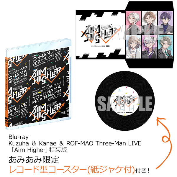 あみあみ限定特典】BD Kuzuha ＆ Kanae ＆ ROF-MAO Three-Man LIVE 