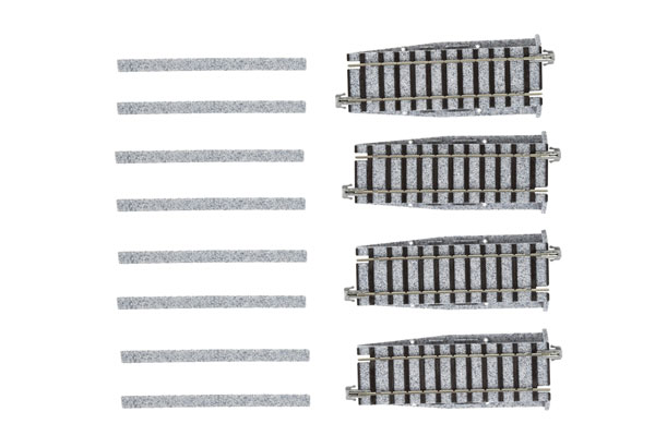 2-192 (HO)6番ポイント補助直線線路97mm (4本入)[KATO]
