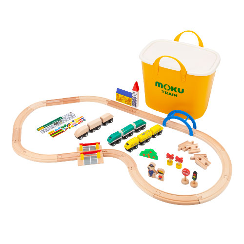 MOK512 moku TRAIN 木製電車とレールセット スタックストー入りamiami.jpあみあみオンライン本店