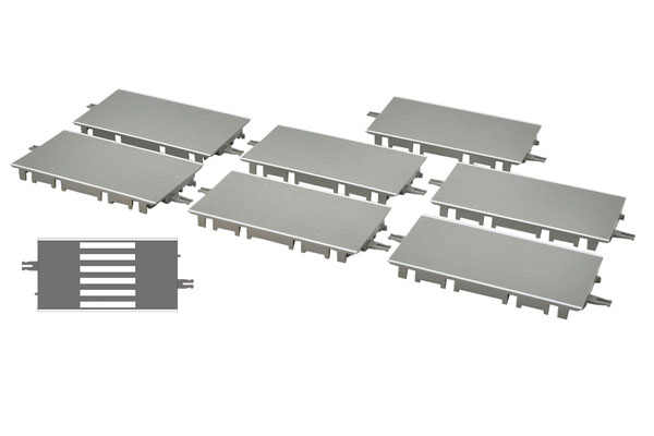 バスコレ走行システム〈S-001-2〉 道路パーツS70-RO(8本セット)[トミーテック]