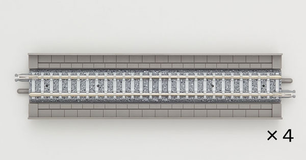 1821 高架橋付PCレールHS140-PC(F)(4本セット)[TOMIX]