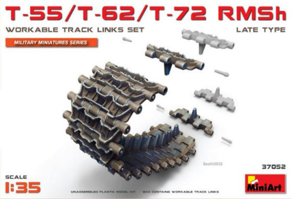 1/35 T-55/T-62-T-72 RMSh専用履帯セット後期型 プラモデル[ミニアート]《在庫切れ》