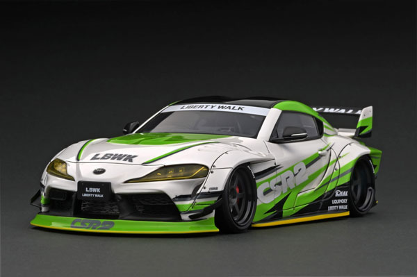 1/18 LB-WORKS TOYOTA SUPRA (A90) White/Green-amiami.jp-あみあみオンライン本店-