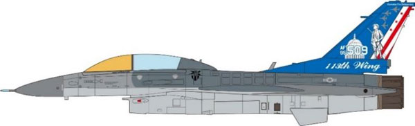 1/72 F-16D コロンビア特別区空軍州兵 113飛行隊 2011[JCW