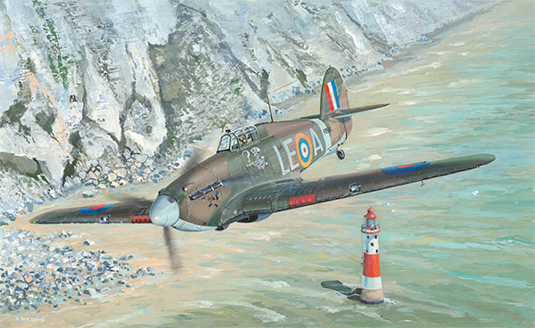 1/48 エアクラフトシリーズ イギリス空軍 ハリケーン Mk.I プラモデル[ホビーボス]《在庫切れ》