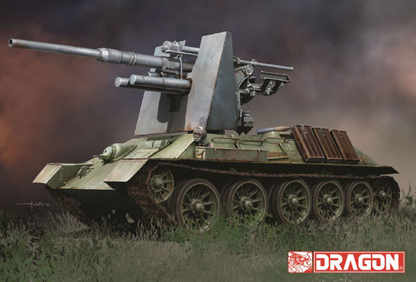 1/35 WW.II ドイツ軍 T-34 747(r) 8.8cm Flak 36/37 搭載型 プラモデル