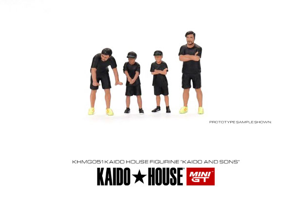 1/64 KAIDO HOUSE フィギュアセット Kaido ＆ Sons[MINI GT]《０３月予約》