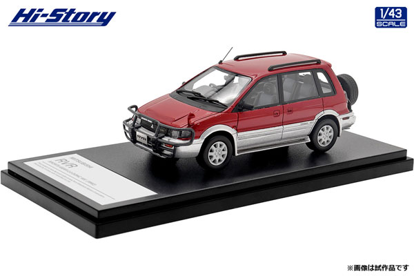 ミニカー 1/43 RVR SPORTS GEAR 2.0 DOHC 16V 1992 1/43 MITSUBISHI RVR SPORTS GEAR 2.0 DOHC 16V (1992) モナコレッド