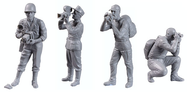 1/35 戦場カメラマンフィギュアセット プラモデル[AKインタラクティブ