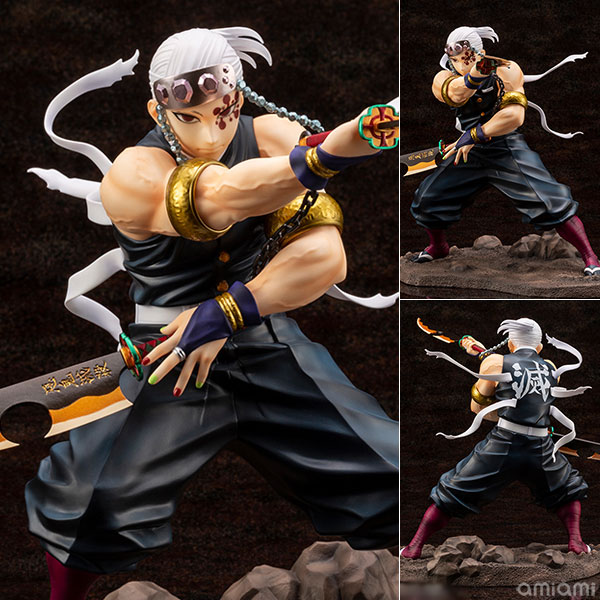 【中古】【特典】ARTFX J 鬼滅の刃 宇髄天元 1/8 完成品フィギュア (コトブキヤショップ限定)[コトブキヤ]