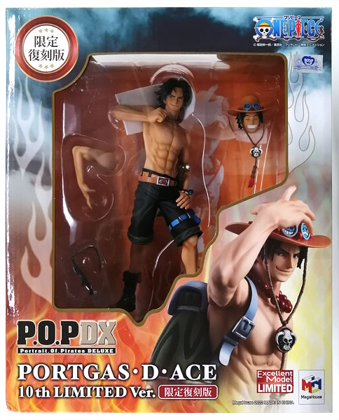 ONE PIECE P.O.P 10th ボートガス.D.エース限定復刻版 新品-