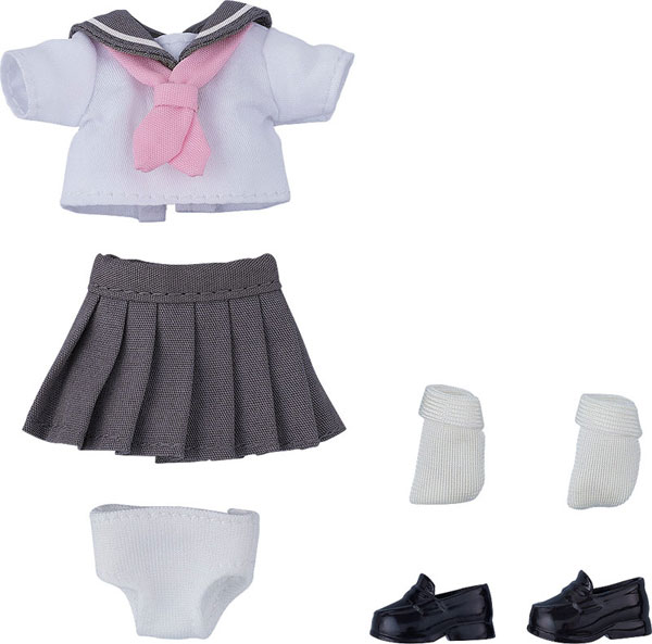 ねんどろいどどーる おようふくセット セーラー服 半袖(グレー)[グッドスマイルカンパニー]《在庫切れ》
