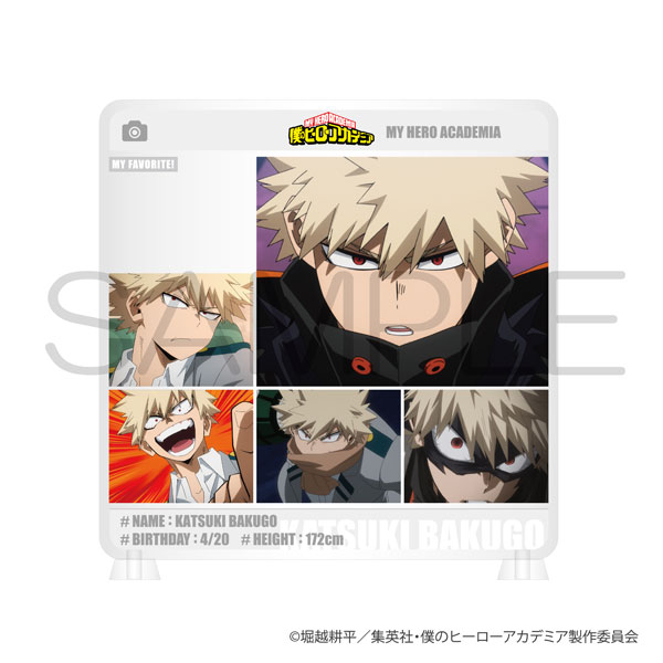 僕のヒーローアカデミア　たくすたっ　青春ver 爆豪　アクリルブロック 僕のヒーローアカデミア きゃらinスタンド 青春ver. 爆豪勝己