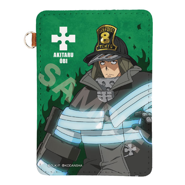 炎炎ノ消防隊 レザーパスケース 03 秋樽桜備[CS.FRONT]《在庫切れ》