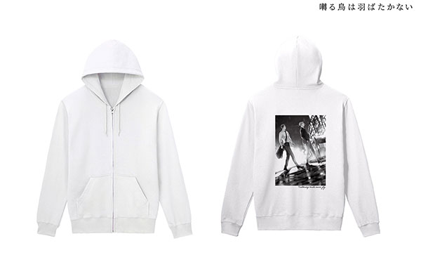 囀る鳥は羽ばたかない ジップパーカー メンズ M[アルマビアンカ]《在庫切れ》