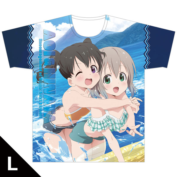 ヤマノススメ Next Summit フルグラフィックTシャツ[あおい＆ひなた] L 