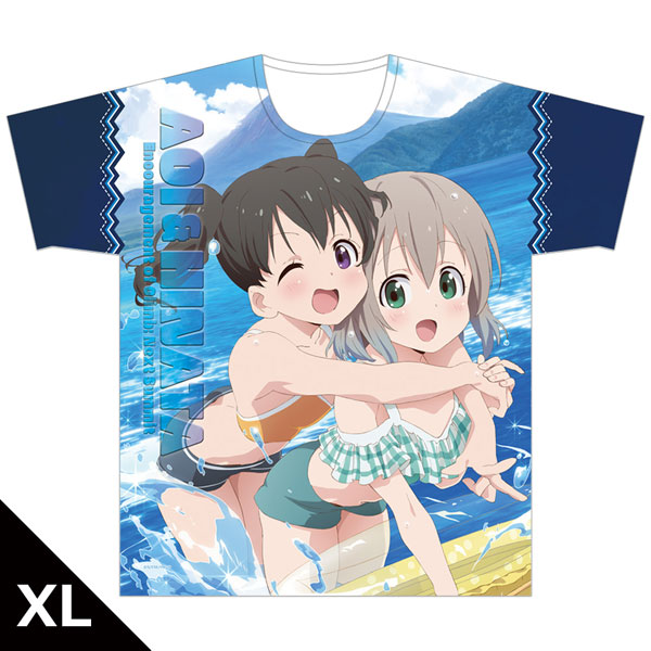 ヤマノススメ Next Summit フルグラフィックTシャツ[あおい＆ひなた] XLサイズ[アズメーカー]《在庫切れ》