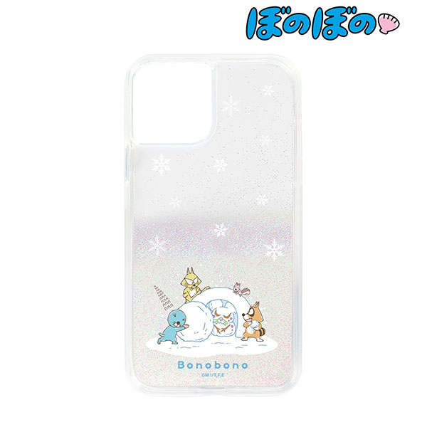 ぼのぼの かまくらにしまっちゃおうね グリッターiPhoneケース(12 mini)[アルマビアンカ]《在庫切れ》