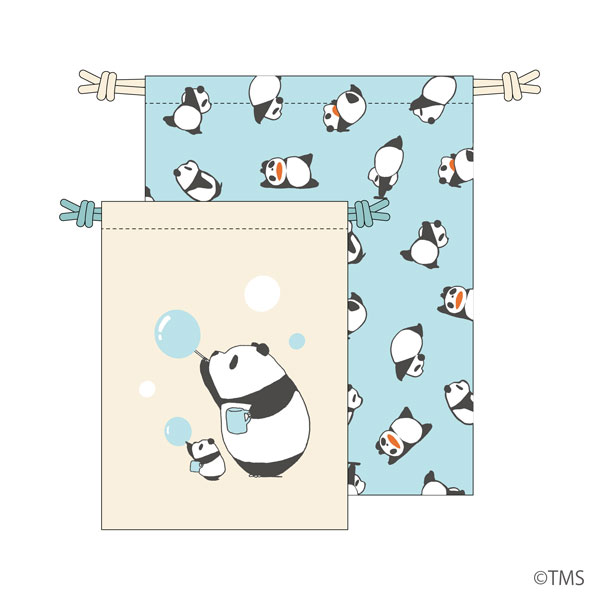 パンダコパンダ 巾着2点セット(しゃぼんだま)[Overglad]《在庫切れ》