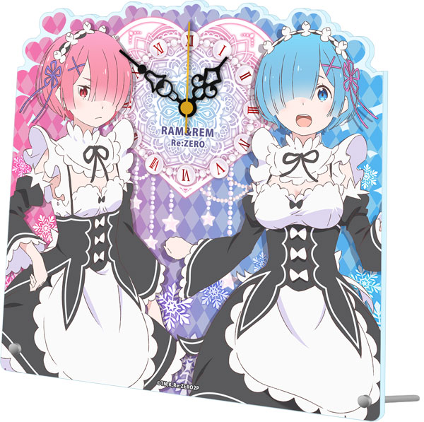 Re：ゼロから始める異世界生活 アクリル置時計 レム＆ラム[シーズナル