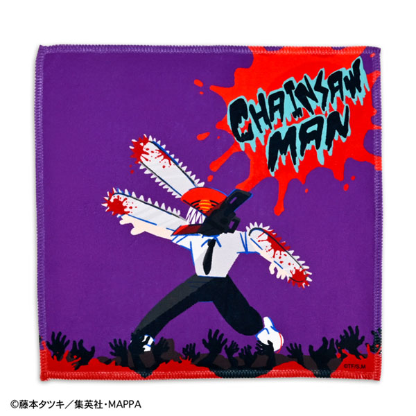 チェンソーマン イラストレーターHERコラボ ハンドタオル