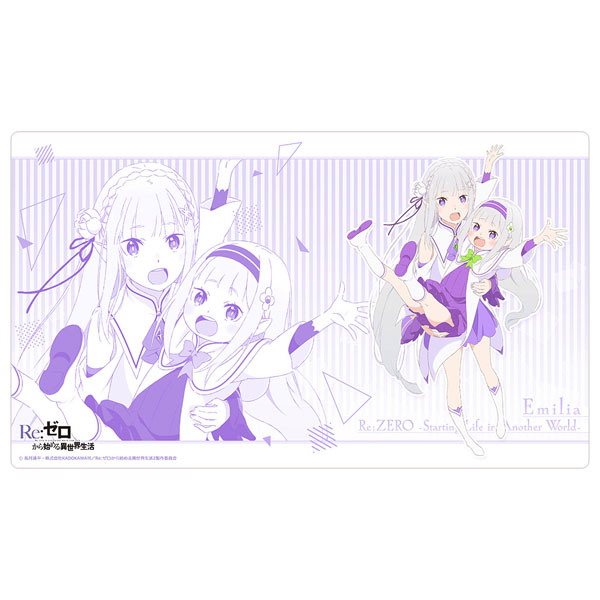 ラバーマット(エミリア) Re:ゼロから始める異世界生活 　カーテン魂 Re：ゼロから始める異世界生活 ラバーマット(エミリア/幼少期