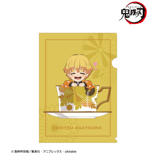 アニメ「鬼滅の刃」 我妻善逸 みにきゃら ティーカップver. クリアファイル[アルマビアンカ]《在庫切れ》