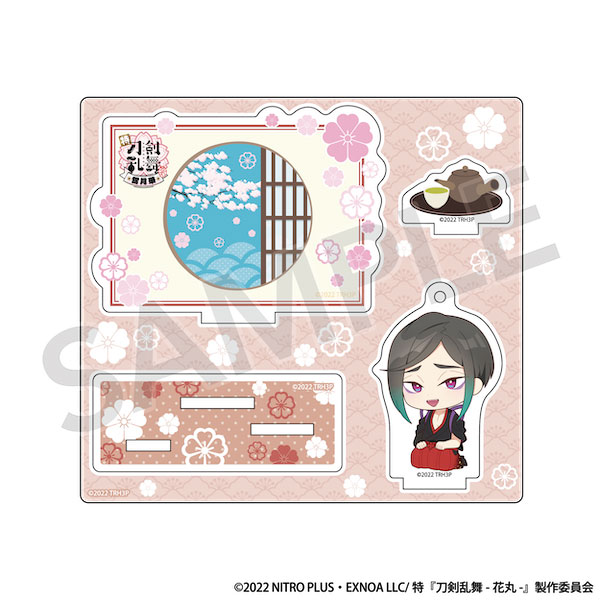 特『刀剣乱舞-花丸-』～雪月華～ 背景付きスタンドアクリルキーホルダー 静形薙刀[DMM.com]《在庫切れ》